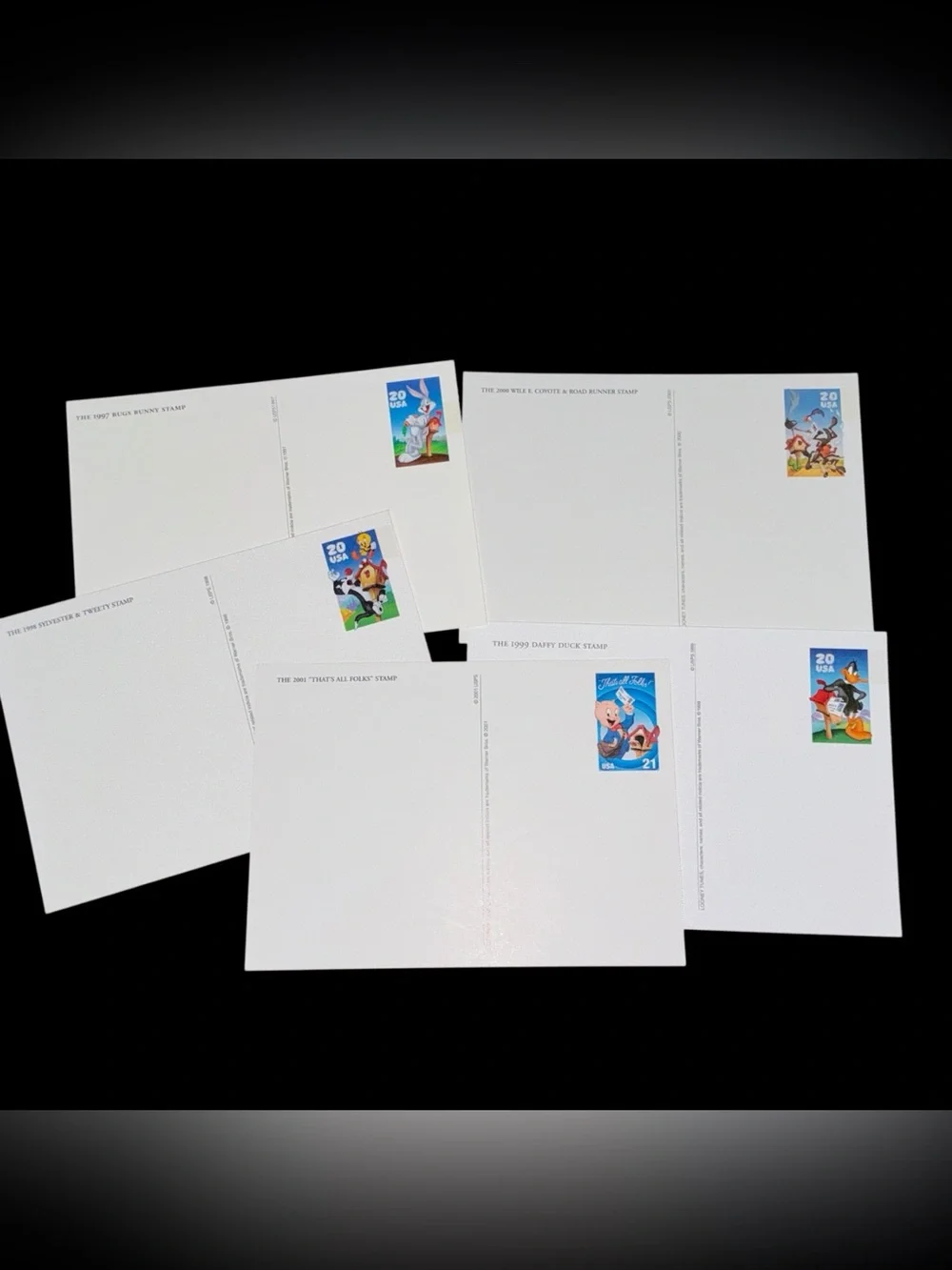 Vintage Looney Tunes Postcards Warner Bros Lot of 5 Unwritten 1990s